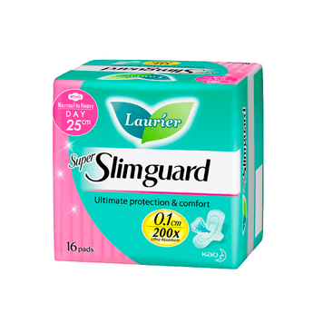 Stay comfortable on heavy flow days with Laurier Super Slimguard 25CM Stay comfortable on heavy flow days with Laurier Super Slimguard 25CM