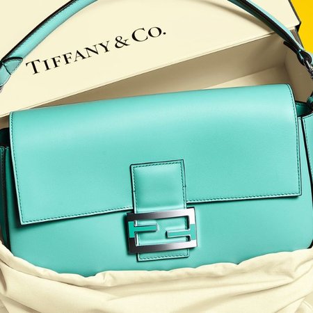 FENDI X Tiffany & Co. Baguette Bag In Sterling Silver Singapore ...