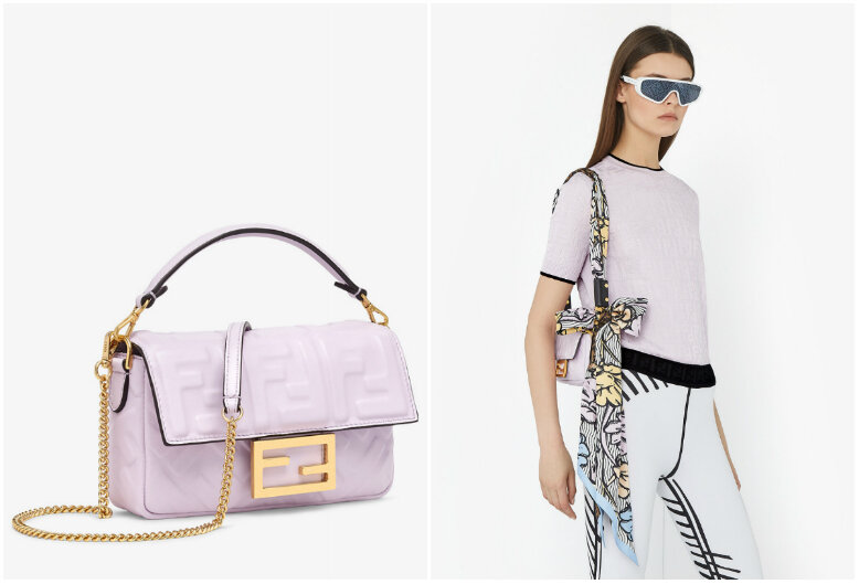 Fendi discount baguette lilac