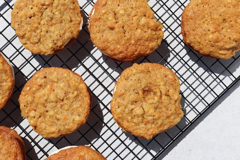 Banana oatmeal cookies Banana oatmeal cookies on baking sheet