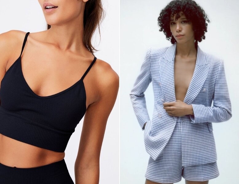 How To Wear The Blazer & Bralette Trend 2021