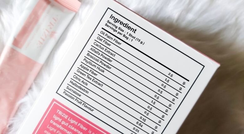 Trizie Review: Product Ingredient List Trizie Review: Product Ingredient List