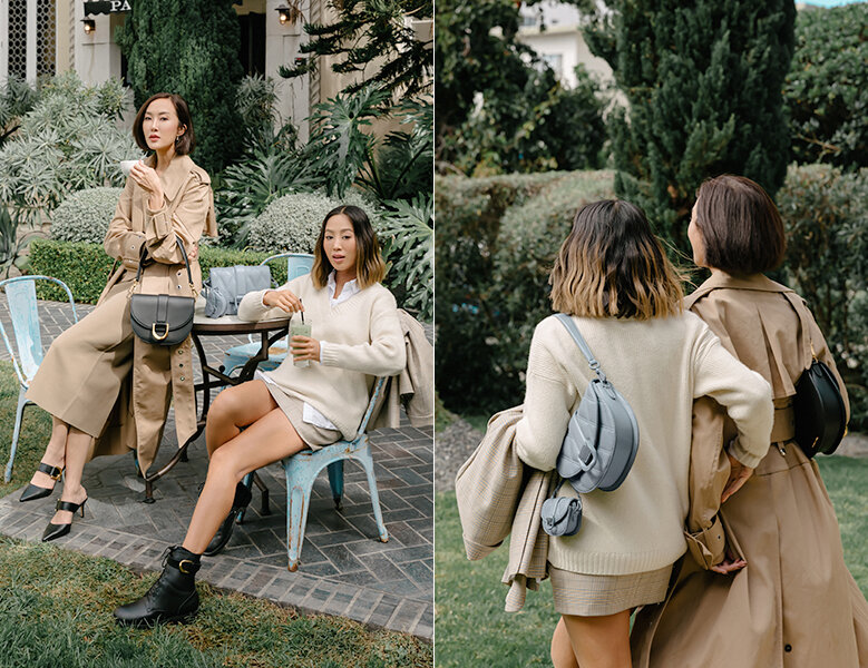 Brown Gabine Leather Knee-High Boots - CHARLES & KEITH US