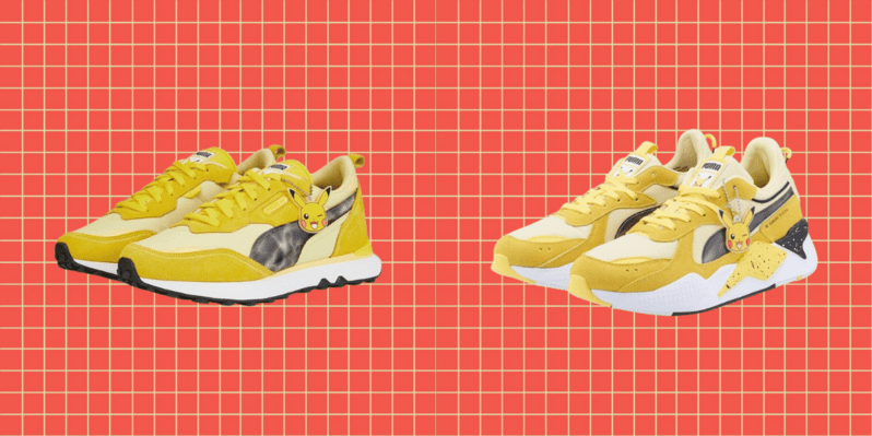 PUMA × Pokémon: Pikachu RS-X Yellow Sneakers - Adult