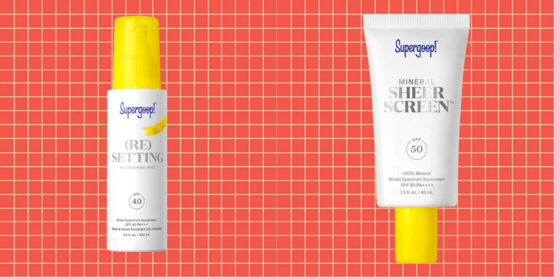 Supergoop setting mist and sunscreen Supergoop setting mist and sunscreen