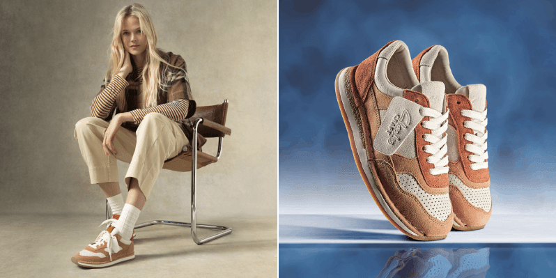 Clarks Craft Run Tor sneaker Clarks Craft Run Tor sneaker in sandstone combi colourway